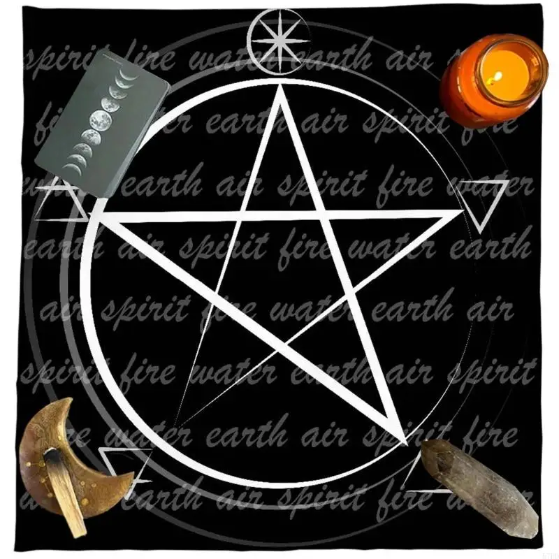 Pentagrams Tarots Tablecloth Divinations Cards Table Cloth Tapestry Astrologys Witchcrafts Deck Cloth Wall Decors