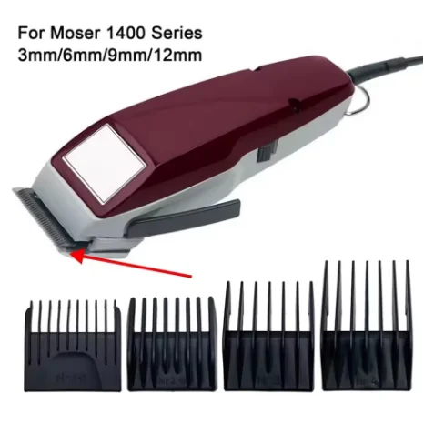 

4pcs/set Barber Professional Universal Hair Clipper Limit Comb Replacement Cutting Guide Combs For Moser 1400 Size 3/6/9/12mm