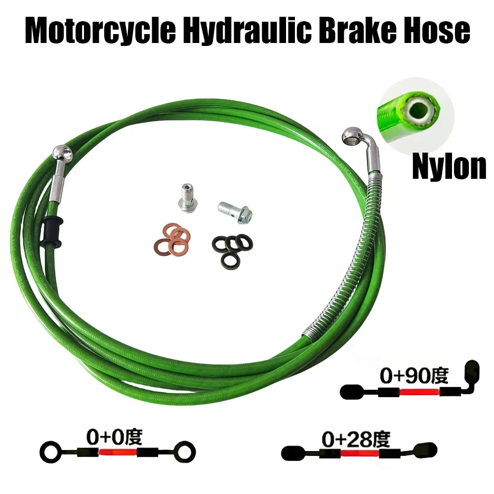 

10~500cm Brake Hose Line Banjo Motorcycle Motorcross ATV Dirt Bike Hydraulic Oil Clutch Cable Pipe Stainless Steel Braid Hose