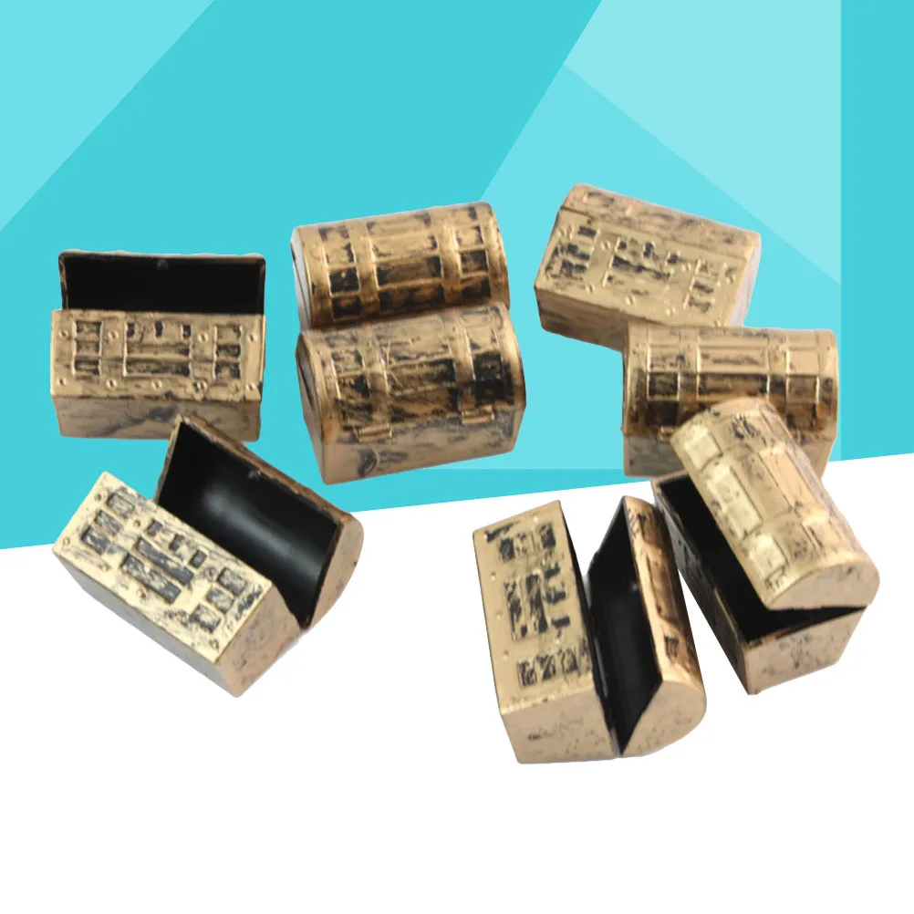 

12pcs Mini Pirate Treasure Chests Vintage Treasure Box Storage Case Perfect for Kids Pirate Play Set Party Favors (Assorted)