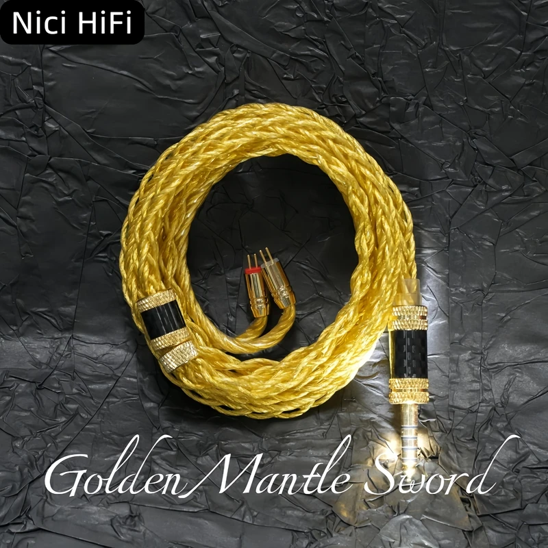 

Nici HiFi-16 8 Core Earphone Cable MMCX/0.78 2Pin/Stereo 3.5mm, Balanced 4.4mm, IEM Replacement Upgrade Cable