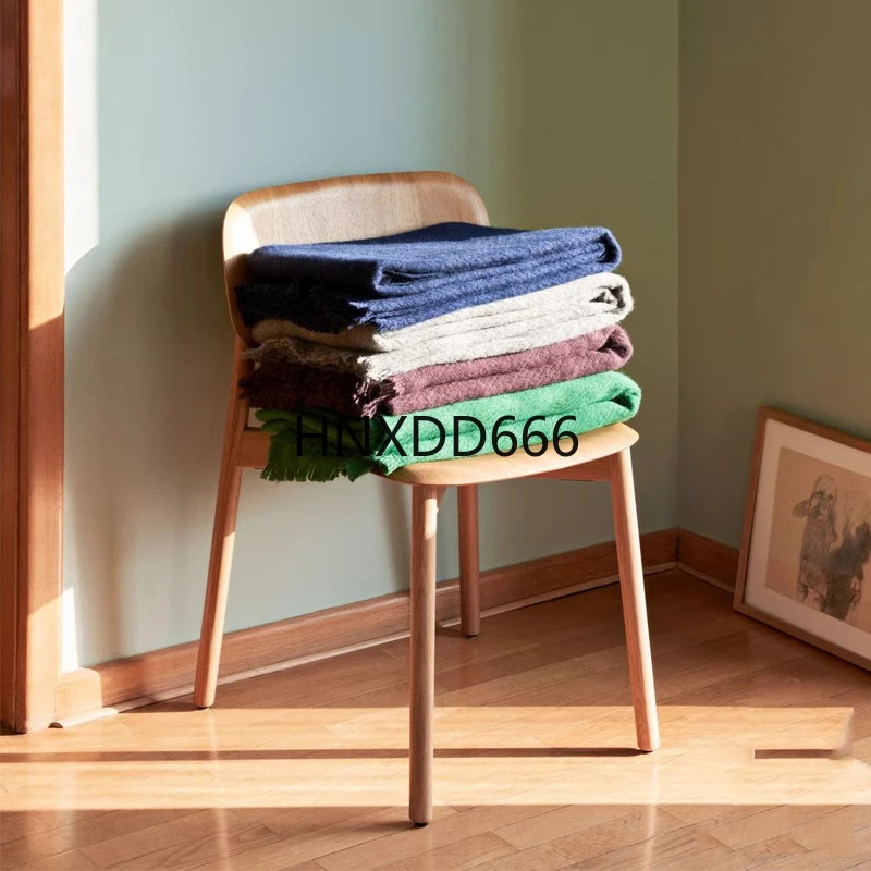 Medieval simple solid wood dining chair for home use