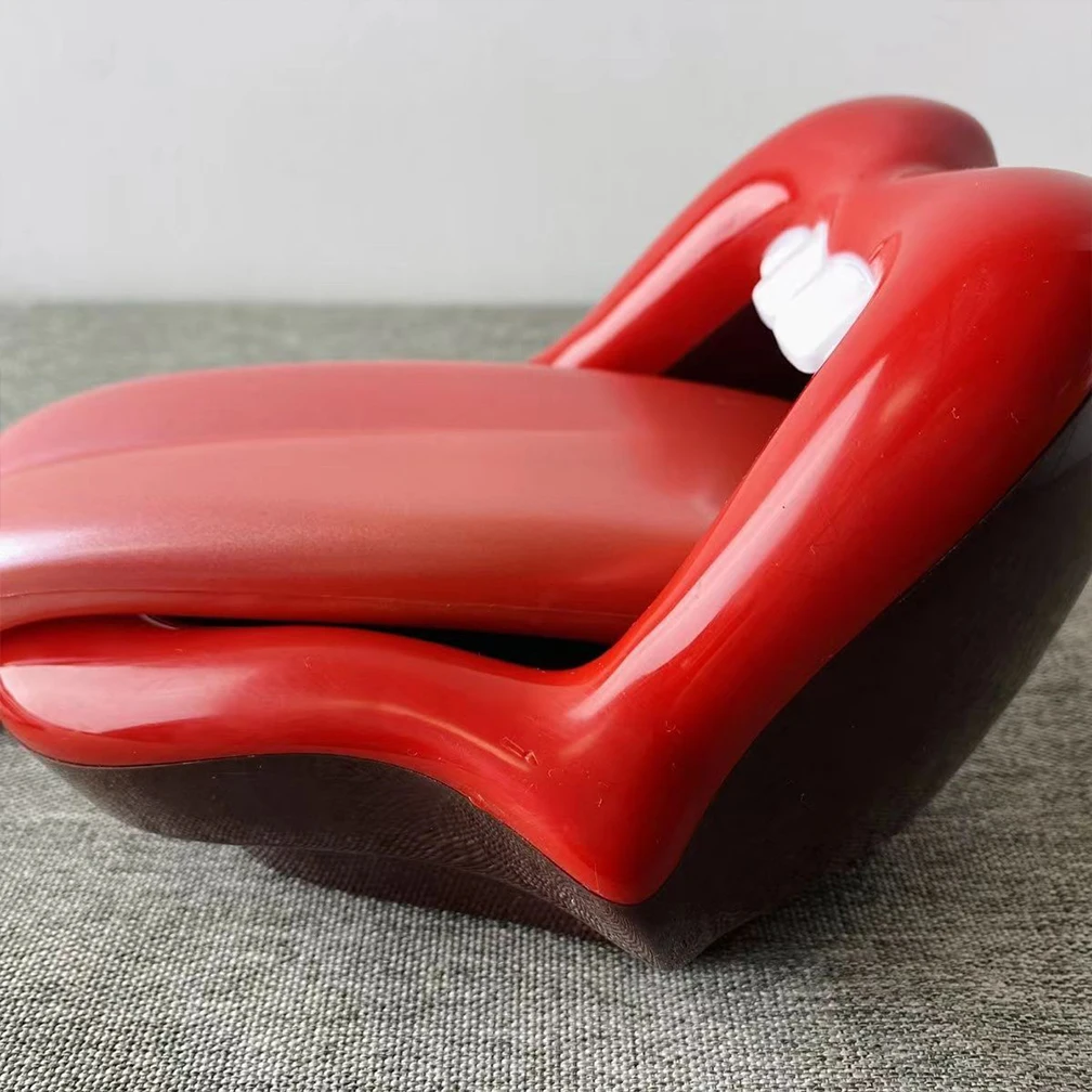 Lips Telephone Cute Red Mouth Shape Lip Phone Corded Landline Phones for Home and Office Decor Role Play Telephone As Gift