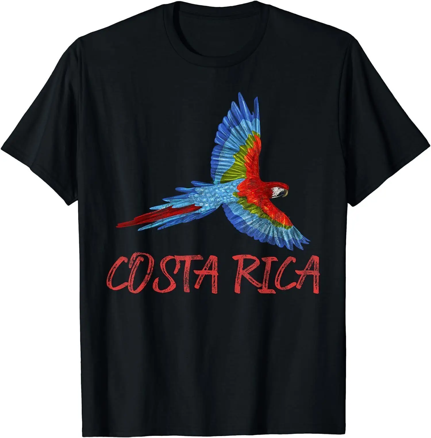 NEW LIMITED Costa Rica Bird Scarlet Macaw Central American Country T Shirt long or short sleeves