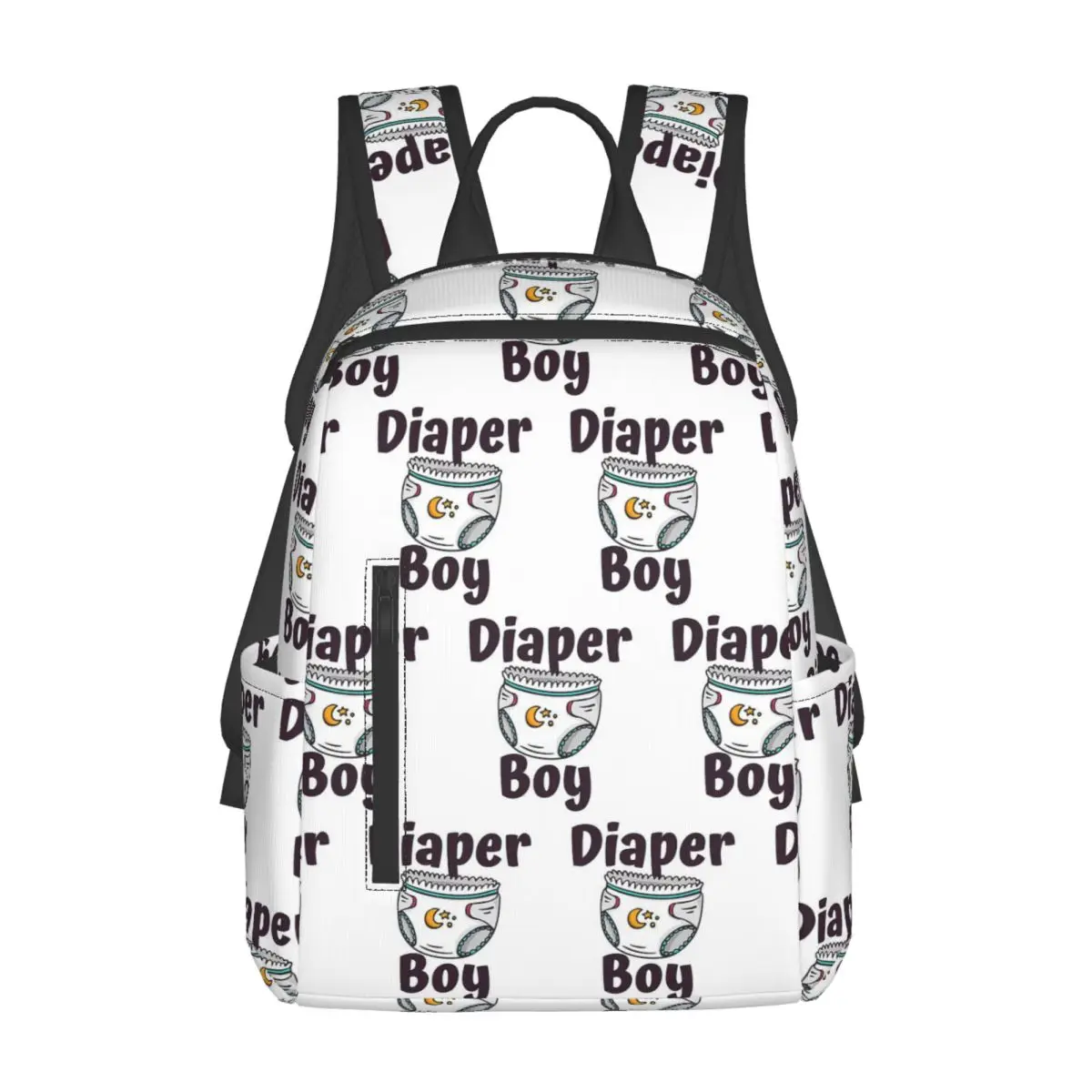 

Abdl Diaper Boy Ddlg Adult Baby Diaper Backpack Daypack Large Capacity Children BookBag School Bag Shoulder Bags for Men Women