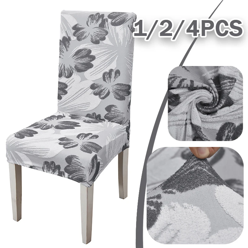

1/2/4PCS Premium Stretch Dining Chair Covers Spandex Elastic Slipcovers for Wedding Banquet Hotel Events Stain Resistant Fabric