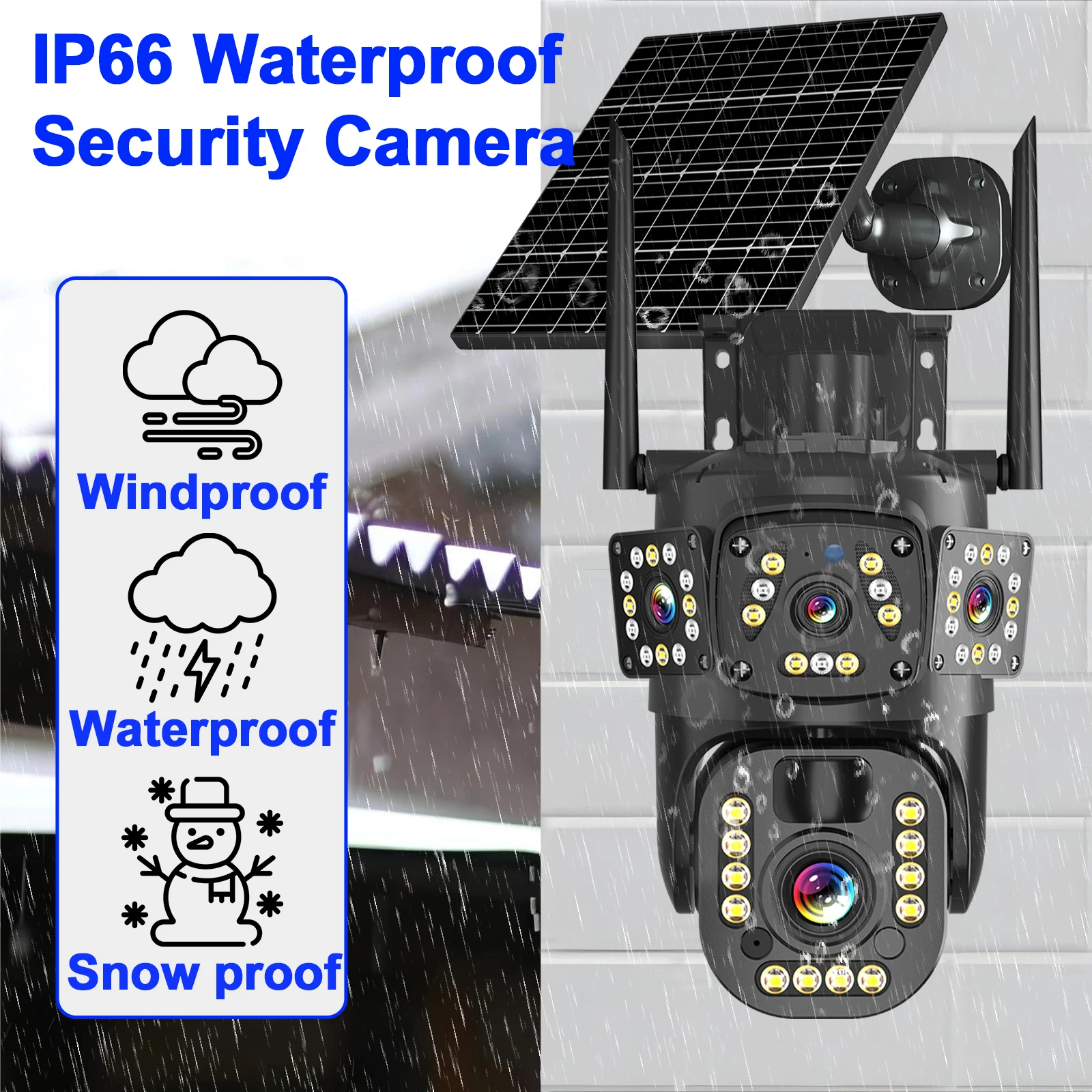 8MP 20X Zoom Ultra High Definition Outdoor Waterproof Auto Tracking Solar 4g Wireless Sim Cctv Camera 3