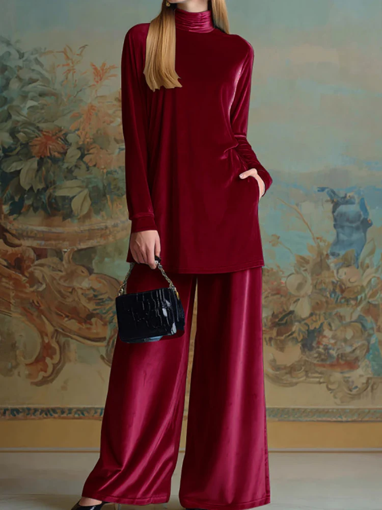 Casual Solid High W… - image