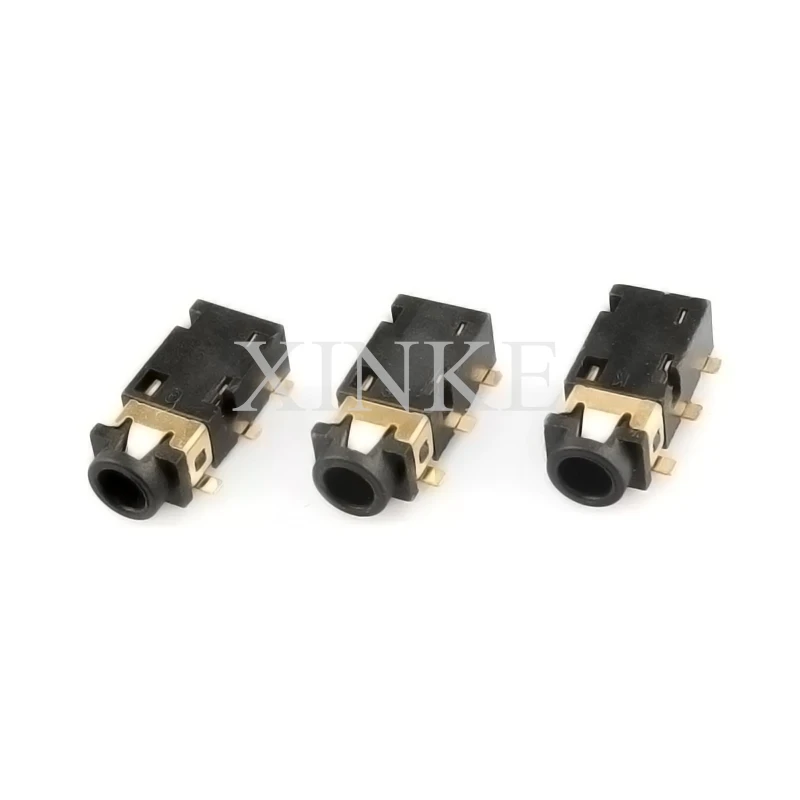 1PCS 2.5MM Female Audio Connector 6 Pin SMT SMD Headphone Jack Socket PJ-242 Gold-plated audio socket PJ242