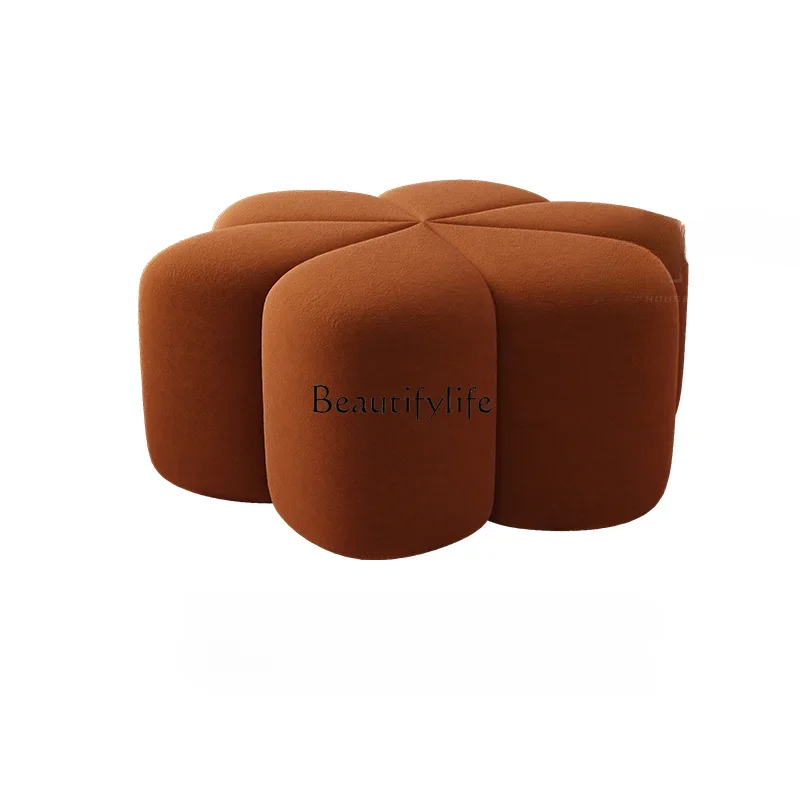 Nordic sofa light luxury round stool creative petal seat pier into the door living room home stool