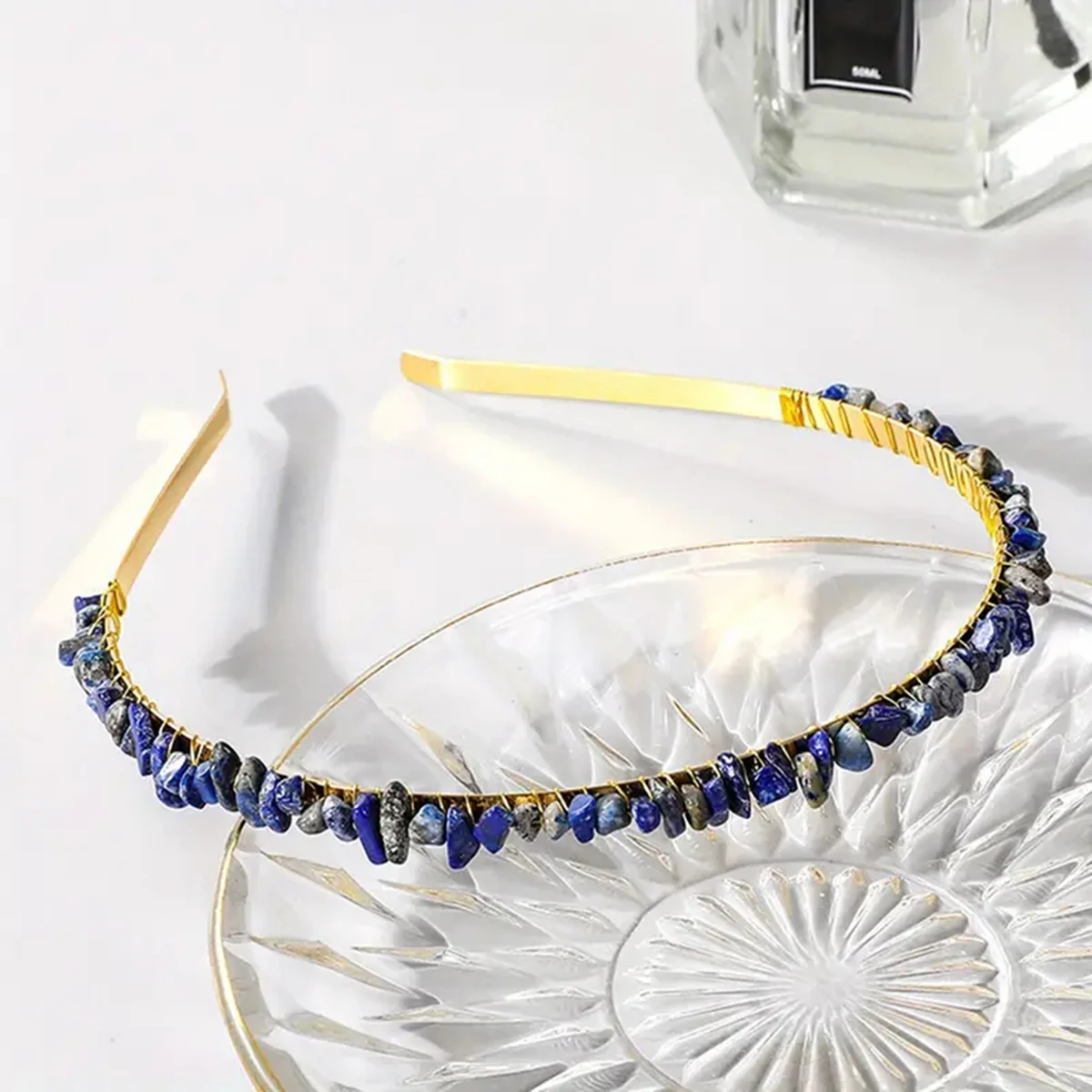 

1PC Natural Crystal Quartz Crown Wicca Headband