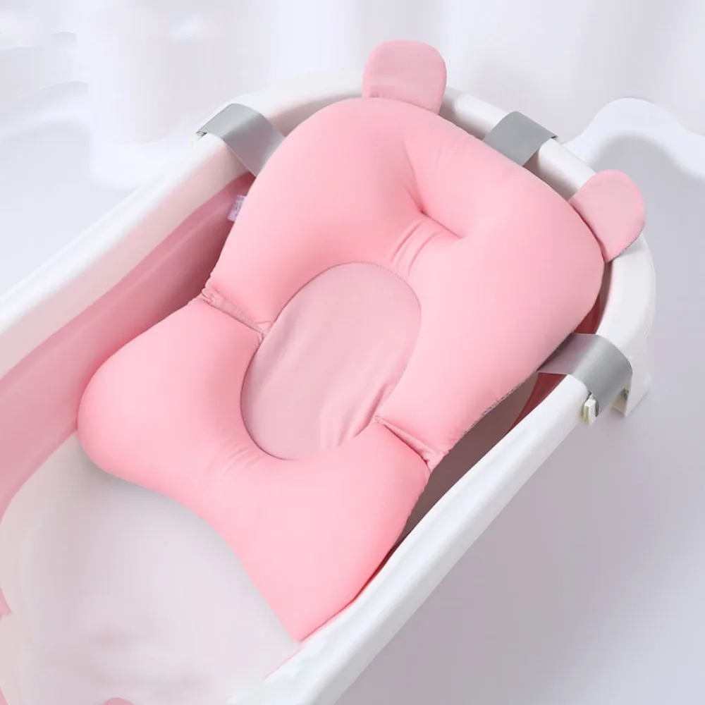 

Portable Adjustable Baby Bathtub Pad Non Slip Universal Bath Support Seat Foldable Support Tub Baby Shower Accessories