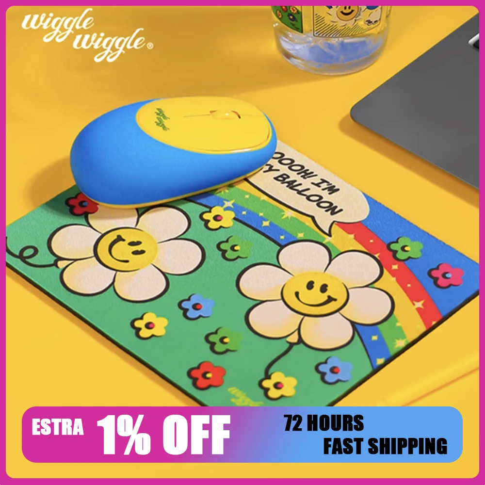 

Беспроводная мышь Wiggle, силиконовая декомпрессионная портативная бесшумная мышь 2,4 г, мягкие беспроводные мыши, офисный ноутбук, настольный ПК, подарки