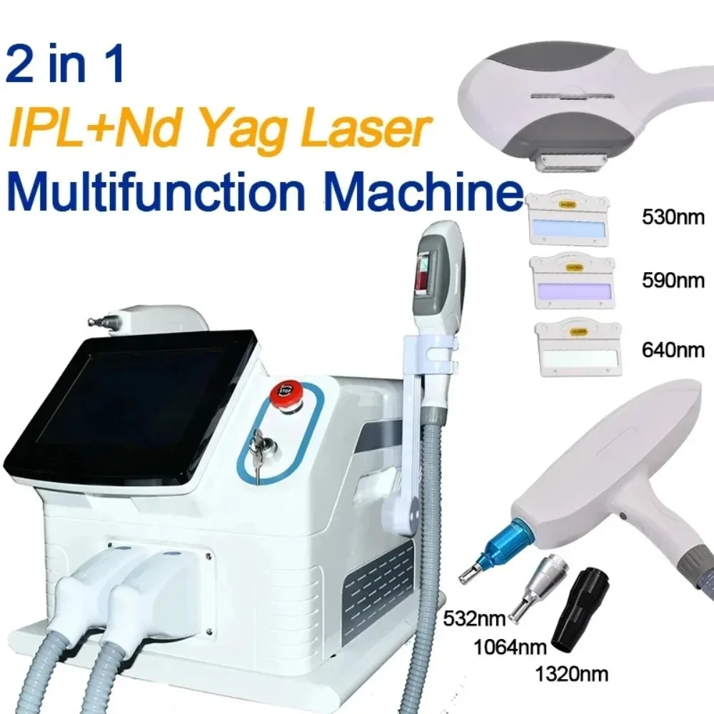 IPL OPT two-in-one diode laser hair removal machine beauty hair removal instrument picosecond laser to remove tattoo pigment