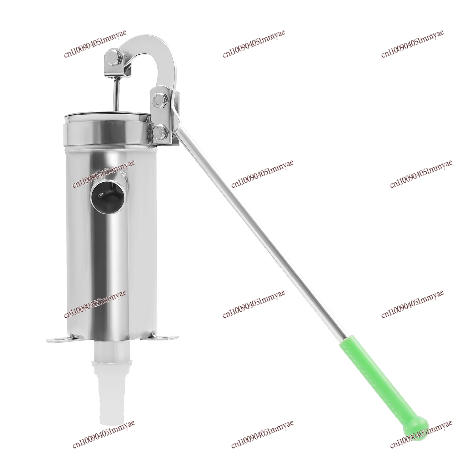 

3.46×8.27in Antique Manual Stainless Steel Well Pump with Check Valve and Comfortable Handle for Homes, Gardens, Courtyards