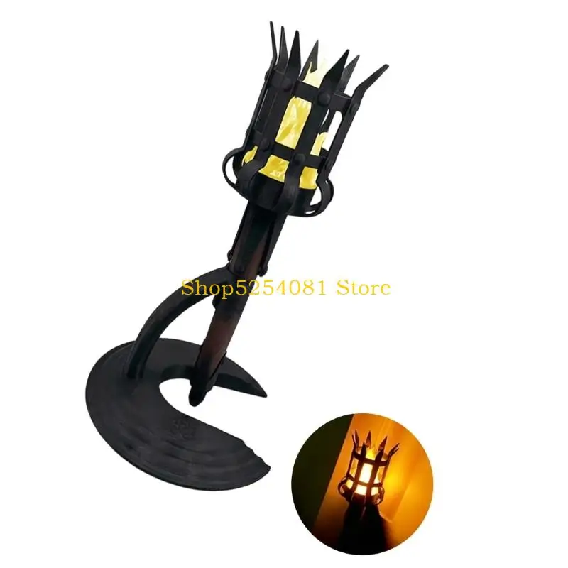 AXYC Medieval LED Torch Lamp Battery LED Accent Lamp with Flame Effect for Shelf,Hall
