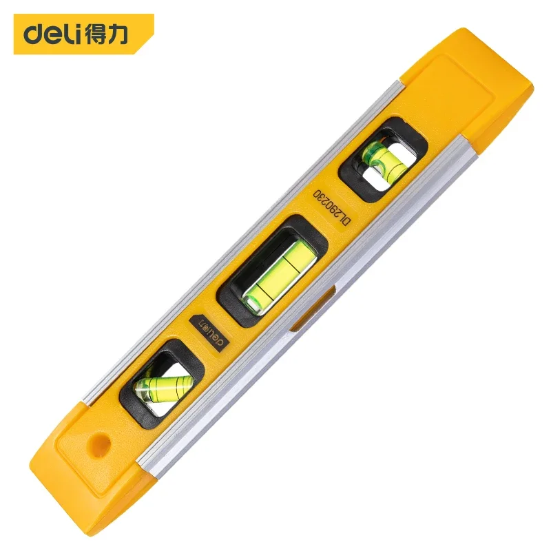 Deli High Precision Spirit Level Magnetic High Bearing Ruler Lever Bubbles Rustproof Horizontal Ruler Spirit Level Balance Ruler