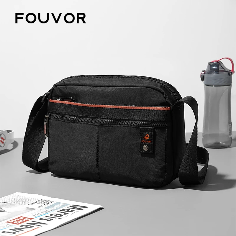 

Fouvor Crossbody Bags for Men 2025 Trend Fashion Nylon Waterproof Crossbody Bag Sports Casual Lightweight Shoulder Bags 3042-02