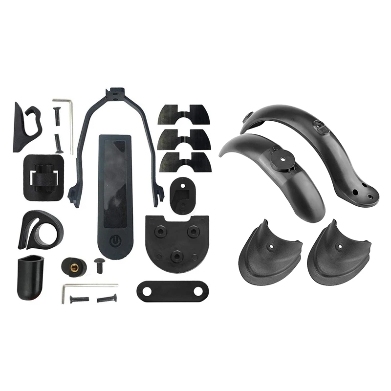 

1Set Accessories For Xiaomi Mijia M365 M187 & 4Pcs Rear Front Mudguard Tyre Splash Fender Guard For Xiaomi Mijia M365