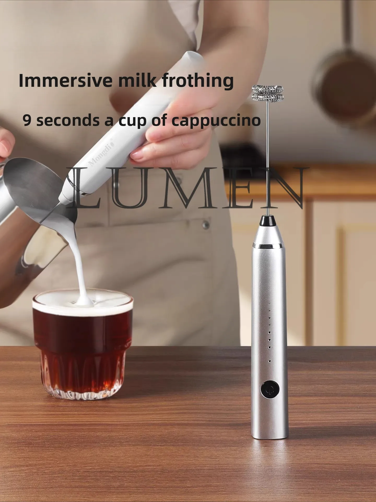 Coffee frother Electric milk frother Household handheld hair beater Milk stirrer Milk frother machine
