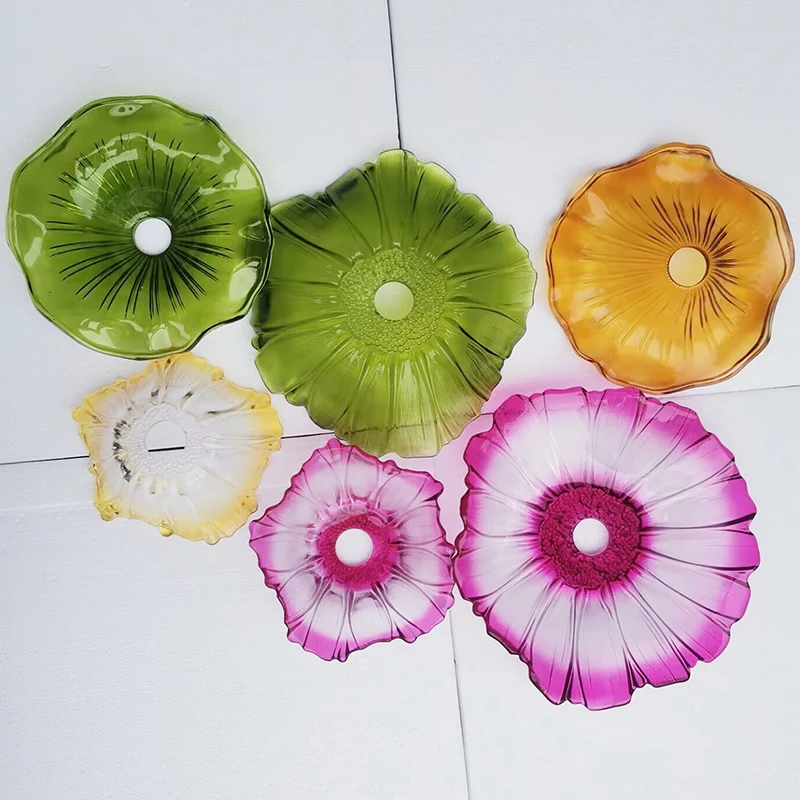 Vintage Pendant Lights Flower Glass Hanging Lamps Home Decoration Lighting Living Room Bedroom Bedside Light Fixture Indoor Shop