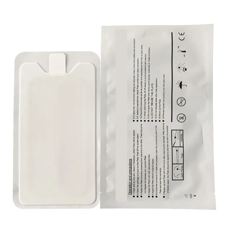 

AA01-ESU-JB01 Adult Monopolar ESU Plate Professional Disposable Electrode Sheet Negative Plate 60 Pieces