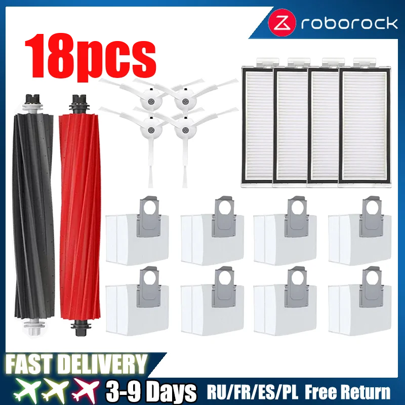 Roborock Q8 Max Q8 Max+ Q5 Pro Q5 Pro+ Replacement Parts Accessories Main Side Brush Hepa Filter Mop Dust Bag   part