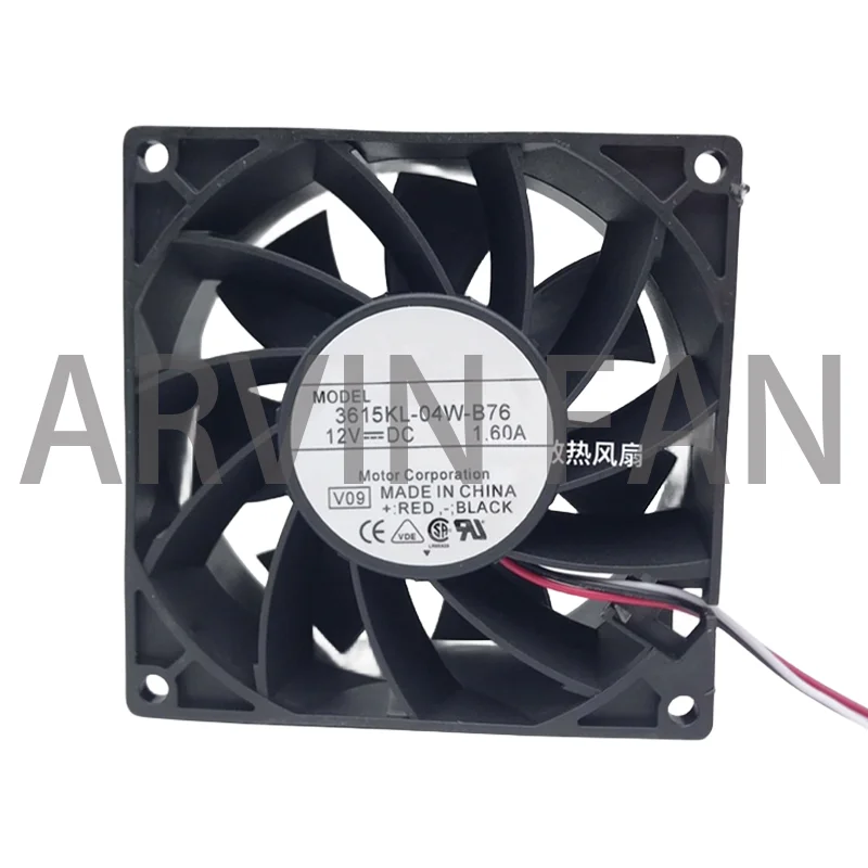 

1.60A 9CM 9038 Chassis Cooling Fan 3615KL-04W-B76