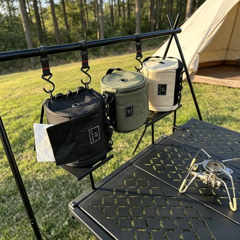 Outdoor Camping Tissue Holder Bag, Hanging Paper Roll Pouch for Picnic, Portable Lamp Post Mount Tissue Bag