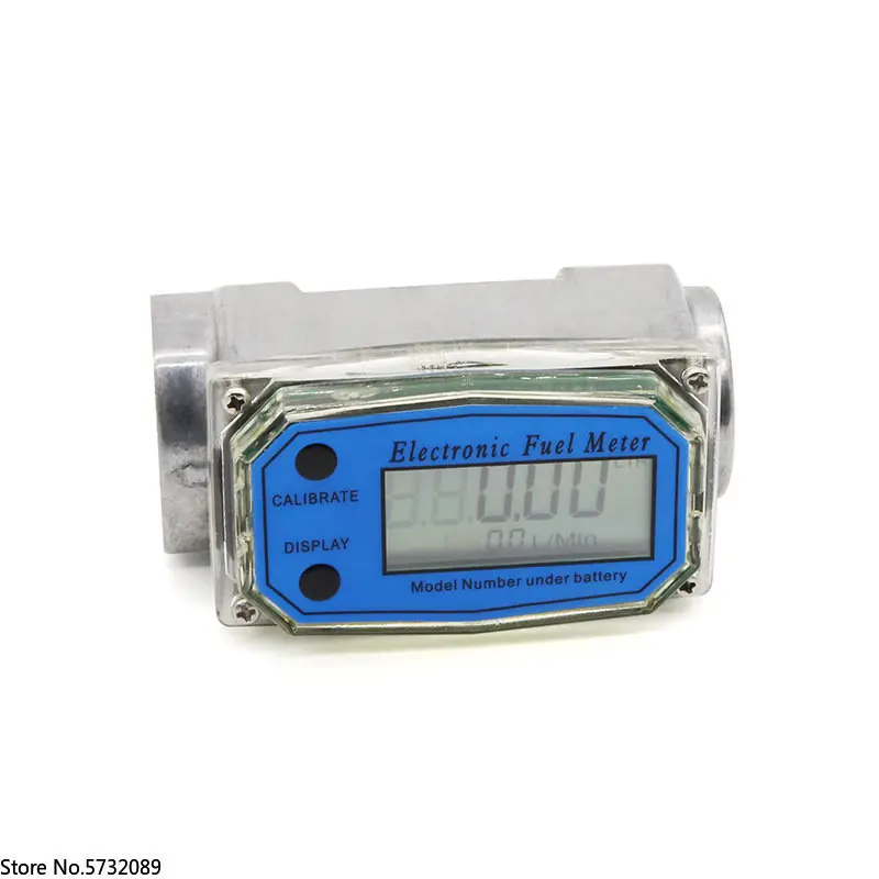 

High precision turbine flowmeter, watel gasoline methanol kerosene liquid meter, aluminum electronic digital display