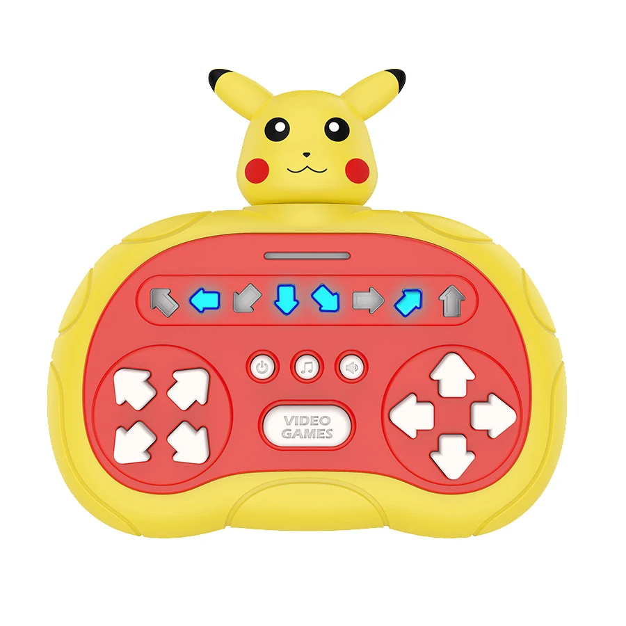 Snel Druk Spel Pop-up Fidget Bubble Elektronisch Pop it Pro Spel Pikachu Stitch Spiderman Licht Anti-stress Speelgoed voor Kinderen Cadeau