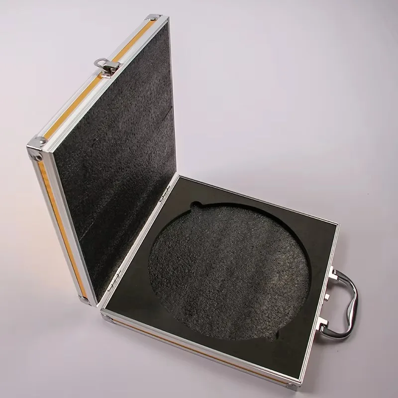 Custom Gold Aluminum Toolbox with Foam Aluminum Box, Suitcase, Briefcase