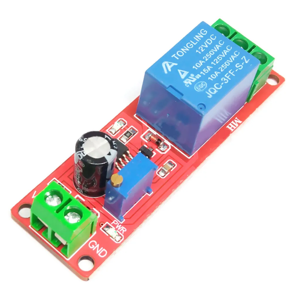 5PCS DC 12V NE555 Time Relay Shield Timing Relay Timer Control Switch Module