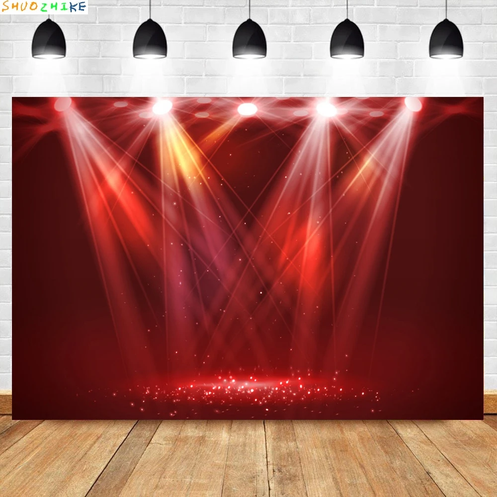 Bühne Pyramide Licht Dreieck Neon Licht Einzigartige 3D Baby Kind Party Foto Hintergrund Fotografie Hintergrund Foto Studio Photocall