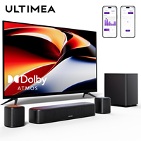 ULTIMEA 5.1ch SoundBar with Dolby Atmos, APP Control, Home Theater Sound Bar for Smart TV with Subwoofer&2 Surround Speakers