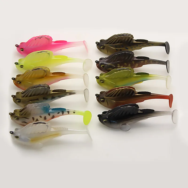 Bazooka Fishing Lure Jumping Simulation With Hook Brilliant Rainbow Wobblers Luminous Soft bait Pike Bass Winter Bait