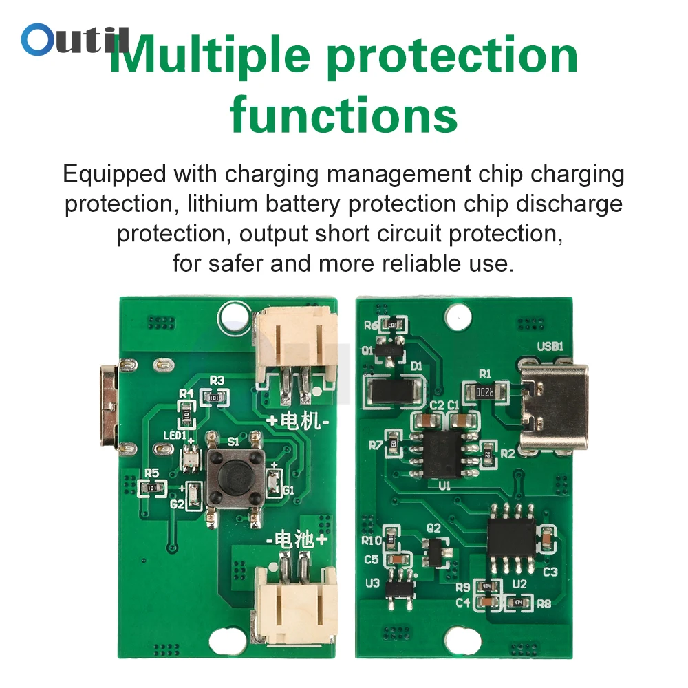 DC 5V Handheld Sprayer Atomization Module Compact Rechargeable Electric Sprayer Control Board Type-C Interface