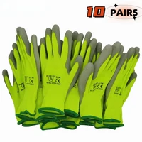 N618 Nylon Nitrile Dipped Work Gloves Oil Resistant Wear Resistant for Construction Auto Repair Factory