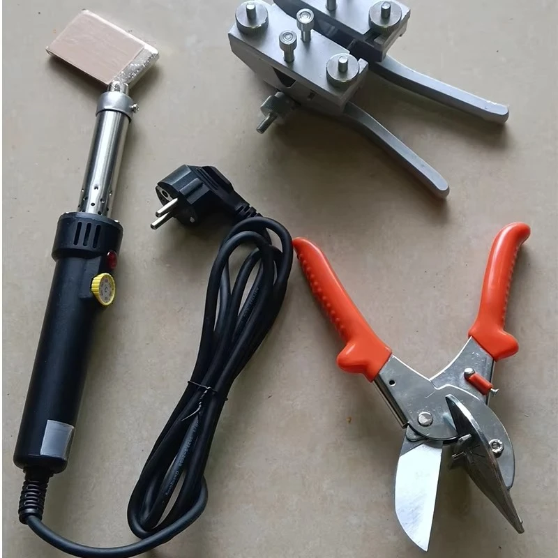 Welding Splicing Kits with Soldering Iron Welding Clamp Scissors for PU Belt V Belt Round Belt