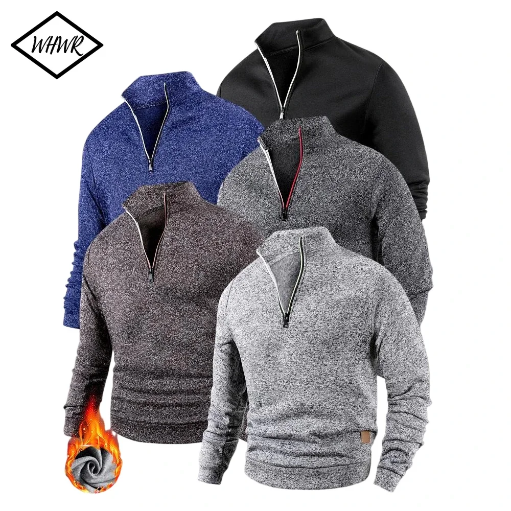 Männer Fleece Warme Hoodies Herbst Winter Fleece Langarm Sweatshirts Männer Kleidung Mode Farbe Pullover Slim Fit Hoodie Mantel
