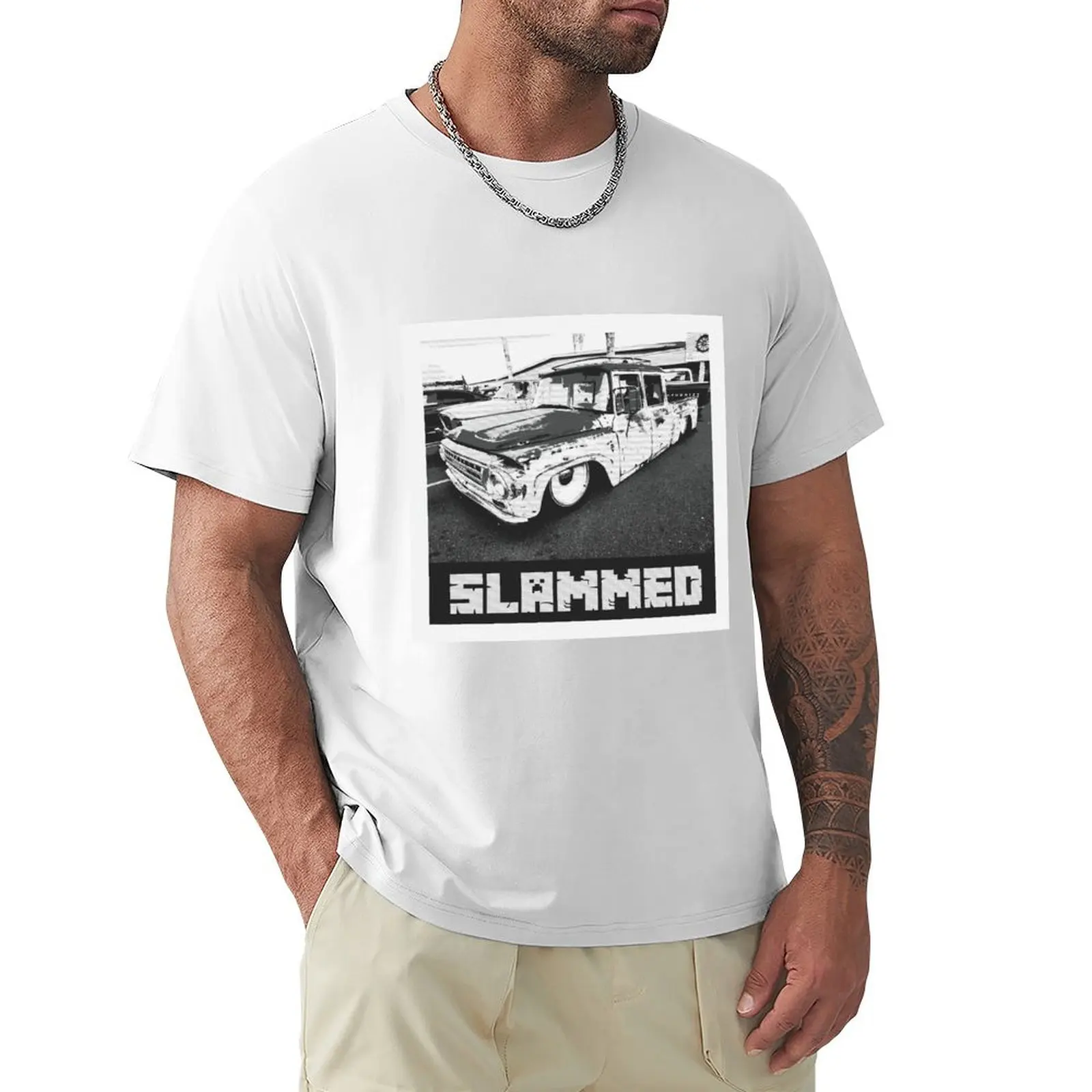 Slammed Restomod T-Shirt plain quick drying blanks sweat men t shirt