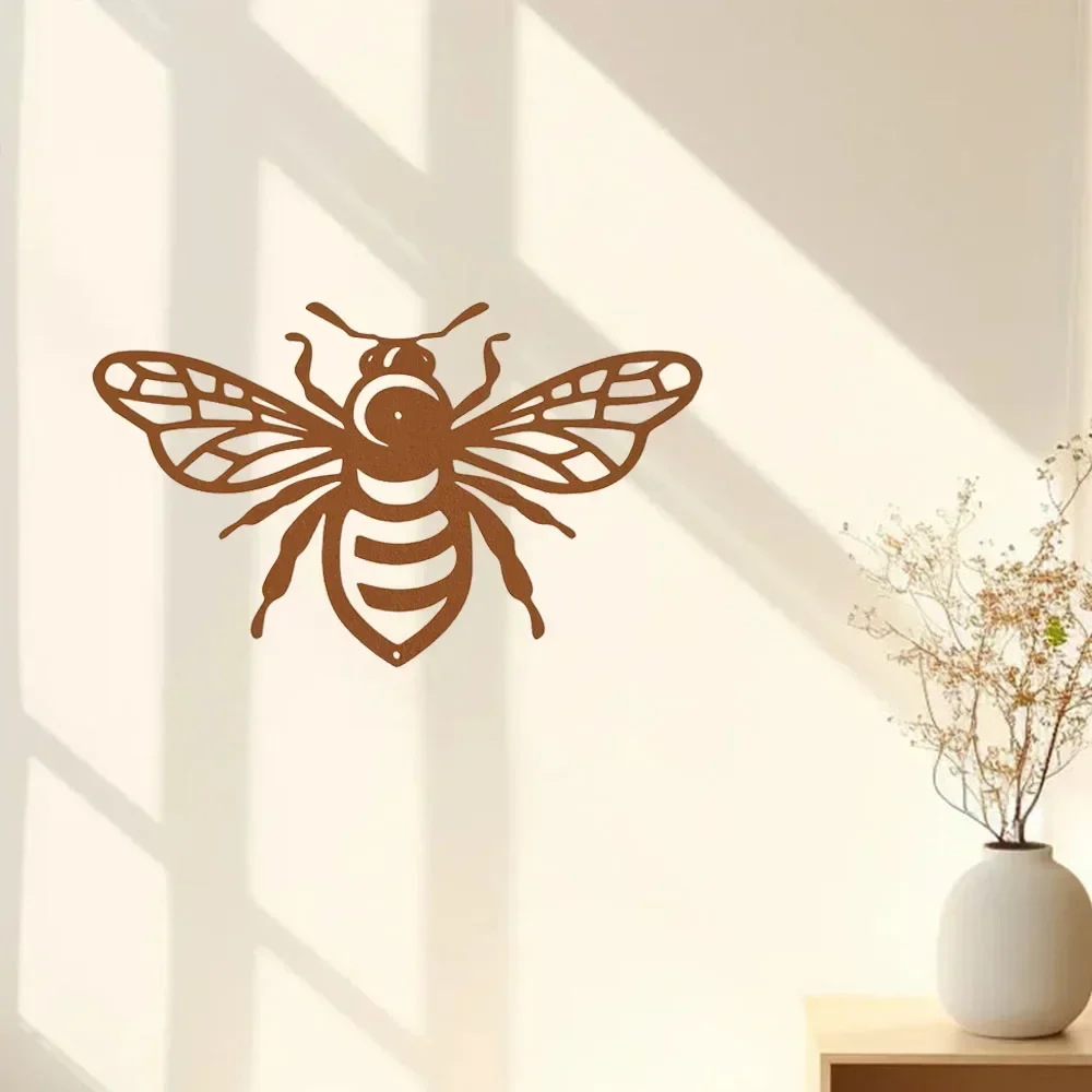 Alluring Metal Honey Bee Wall Art – Add Appeal to Your Porch Garden. Appealing. Wonderful Gift for Bee Lovers