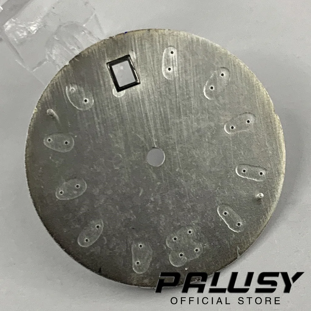 30,5mm nh35 für 3 Uhr Gehäuse Krone schwarz weiß Zifferblatt leuchtende Zifferblatt für nh35/nh35a/4r/7s Uhrwerk Ersatzteile