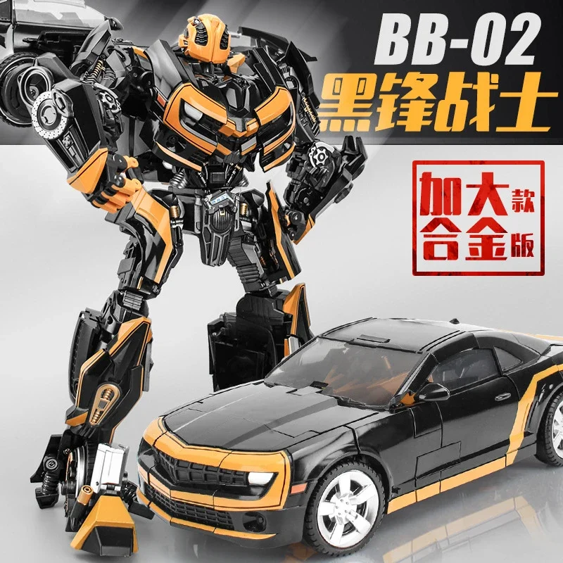 In Stock Transforming Toys BB02  BB01 Zoom Movie Alloy Edition Dark Wasp Warrior Chevrolet Car Model Action Doll Figures Gifts