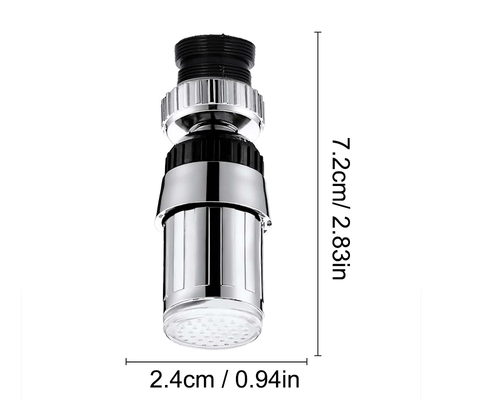 Rotatable Faucet Night Light Lamp Sensor Hydropower Led Lights Shower Head Night Lights For Bathroom Temperature Detectable