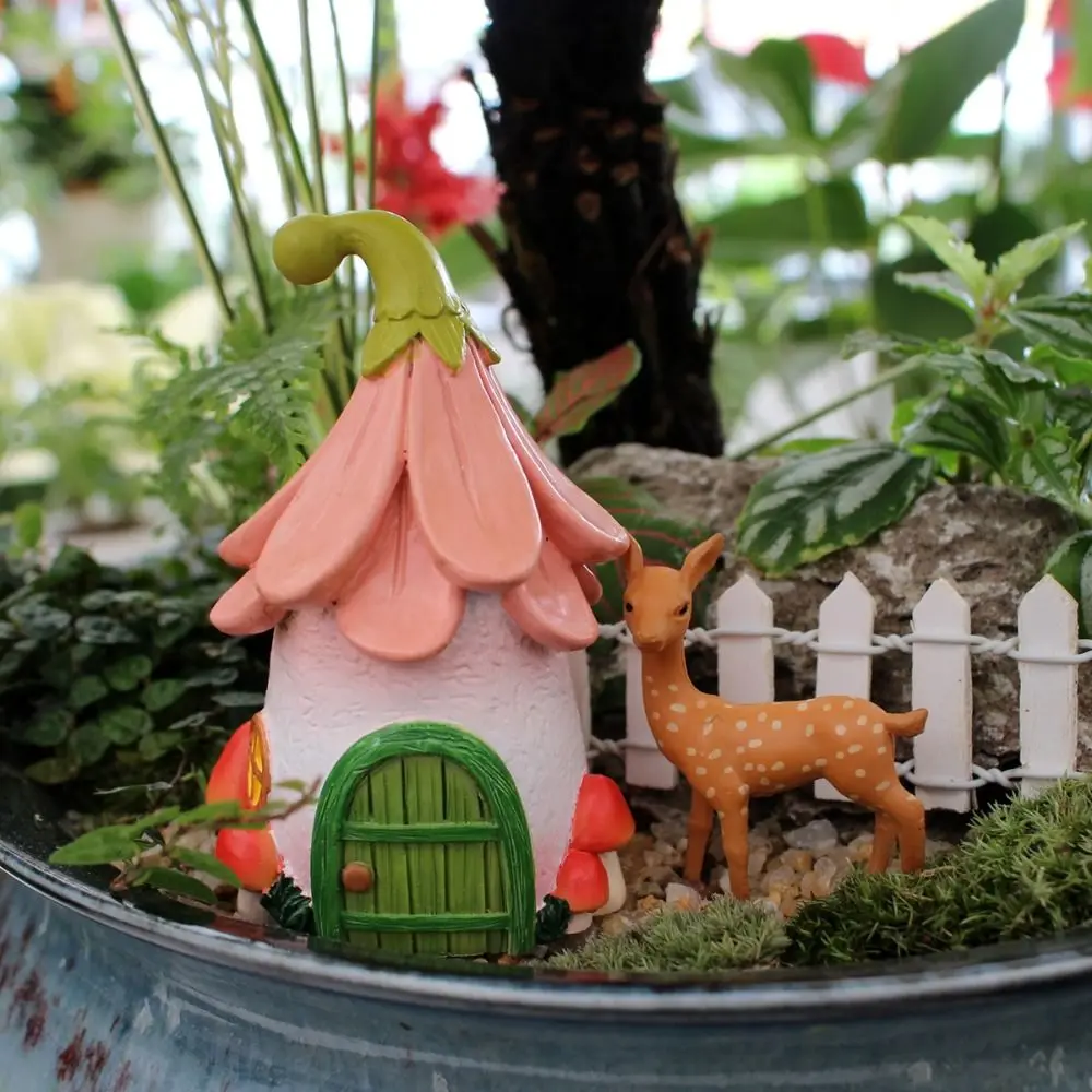 4 قطعة الجنية الراتنج قزم زخرفة الإبداعية لطيف حديقة تمثال مقاوم للماء الحرف اليدوية مصغرة تمثال المنحوتات غرفة المعيشة