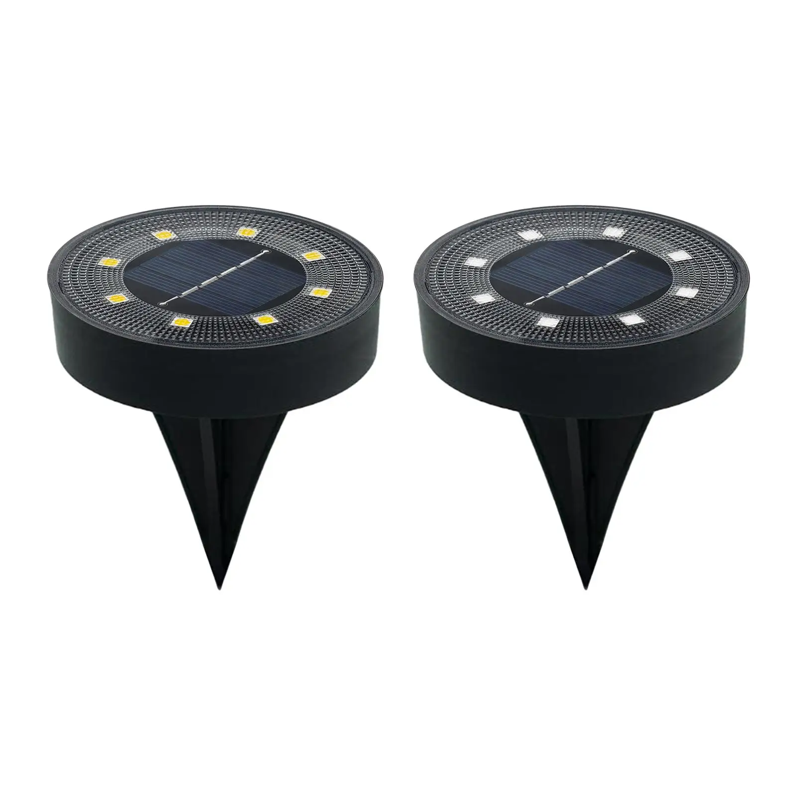 Luz solar de tierra IP68 Lámpara de decoración de jardín impermeable para patio de camino de césped