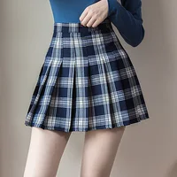 Plaid Women Mini Skirt Summer A-Line Female Pleated Casual High Waist Women Girls Short Streetwear Student Skirts 5