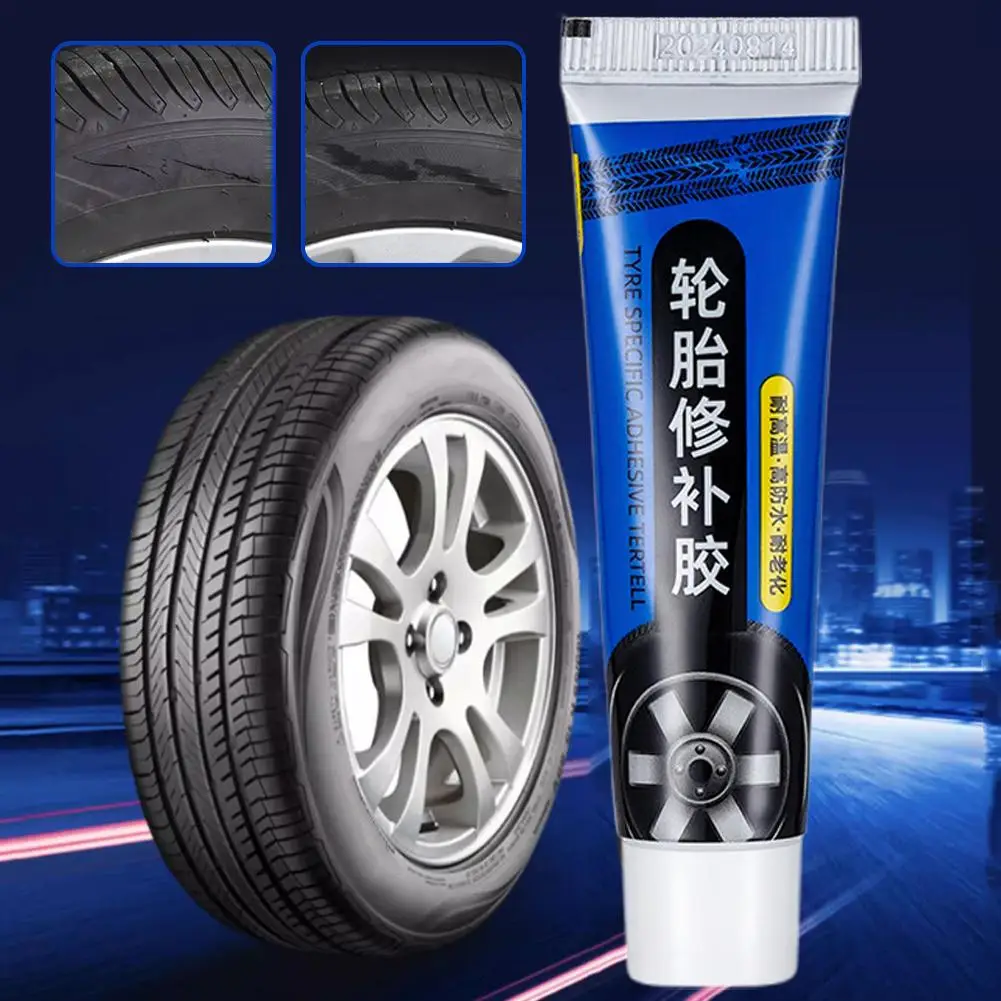 Tire Repair Glue Waterproof & High Temperature Resistant Black Sealing Waterproof And High-Temperature Resistant Repair Adhesive