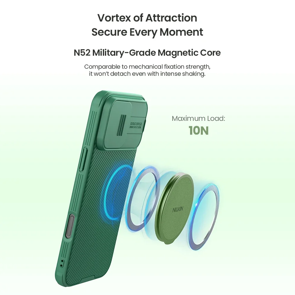 Magnetyczny uchwyt na telefon Nillkin do iPhone'a i Samsunga, kompatybilny z modelami z serii MagSafe i etui na telefon. — zdjęcie produktu 5